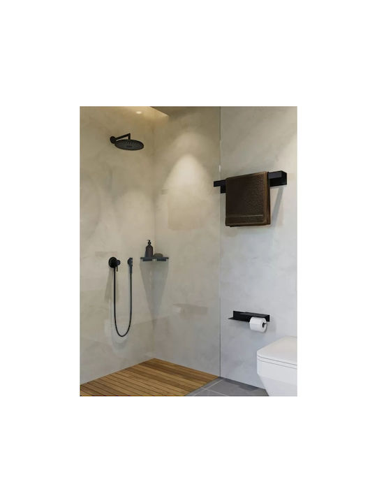 Verdi Regal-Einheit Badezimmer Einzel Wandmontage Schrauben ​60x144cm Schwarz