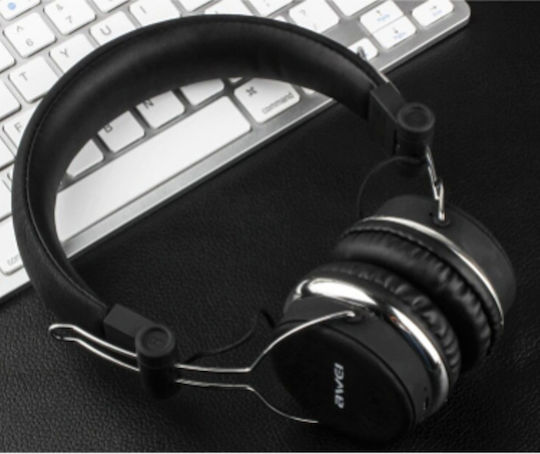 Awei A700BL Wireless / Wired On Ear Headphones with 12 hours of Operation Black