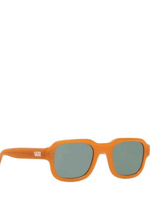 Vans Sunglasses with Orange Plastic Frame and Green Lens VN000GMXEHC