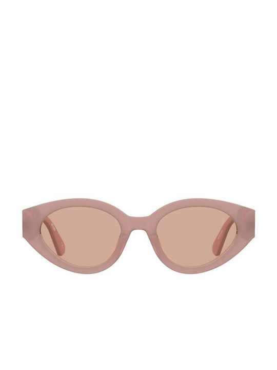 Moschino Women's Sunglasses with Pink Plastic Frame and Pink Lens MOS160/S 35J/2S