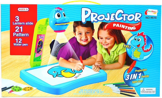 Творческа игра Malplay Projector 21 рисунки 12 цвята