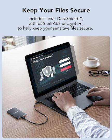 Lexar USB 3.2 External 2.5" SSD 2TB Black