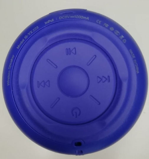 Andowl Ηχείο Bluetooth με Ραδιόφωνο και Διάρκεια Μπαταρίας έως 2 ώρες Μπλε Q-YX223
