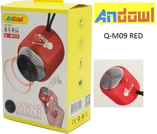 Andowl Q-M09 Bluetooth Speaker 5W with Battery Life up to 6 hours Red