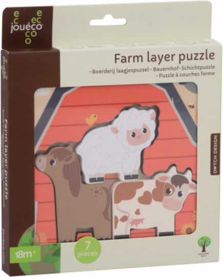 Wooden Kids Peg Puzzle Joueco