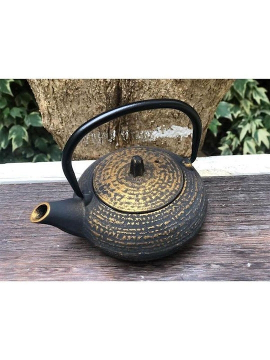 Oriental Express Τσαγιέρα Μαντεμένια Καφέ 400ml