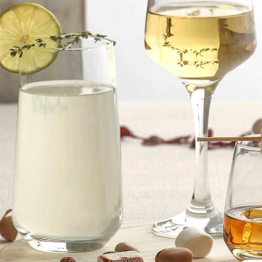 LAV Set Gläser Wasser aus Glas 480ml LVLAL37648 6Stück