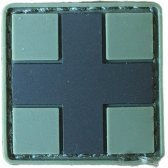 Kreuzabzeichen Khaki Schwarz 2,7x2,7 Cm Miltec