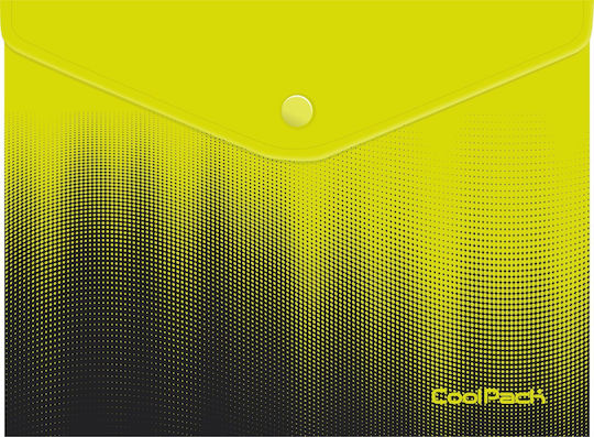 Coolpack Ordner mit Schaltfläche für Papier A4 Gelbς