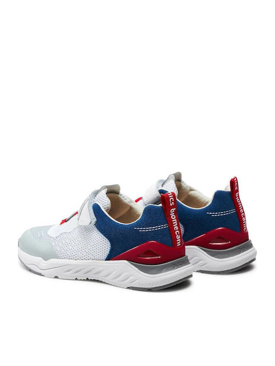 Kids Sneakers with Hoop & Loop Closure White