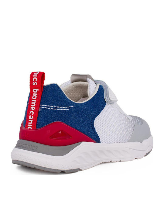 Kids Sneakers with Hoop & Loop Closure White