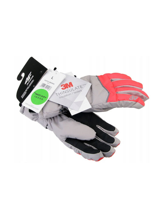 4F Kids Ski & Snowboard Gloves Gray