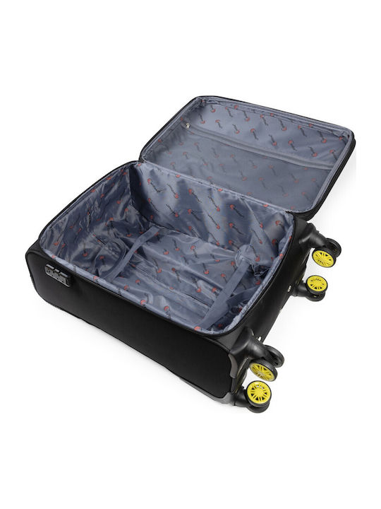 Cardinal Oblivion Cabin Travel Suitcase Fabric Black with 4 Wheels Height 50cm 5100/50