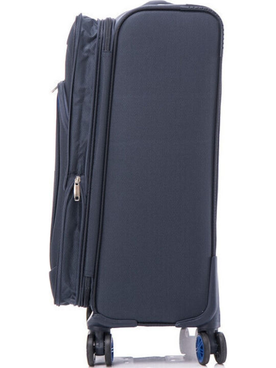 Cardinal Spectra Medium Fabric Suitcase Dark Blue With 4 Wheels Height 60cm