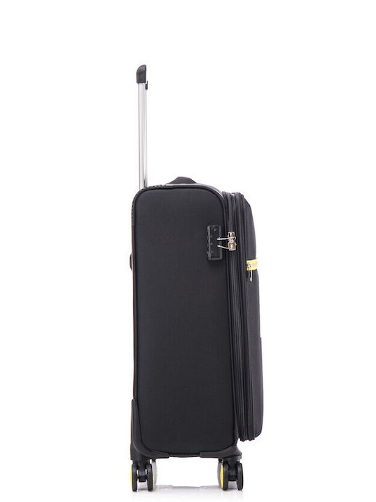 Cardinal Oblivion Cabin Travel Suitcase Fabric Black with 4 Wheels Height 50cm 5100/50
