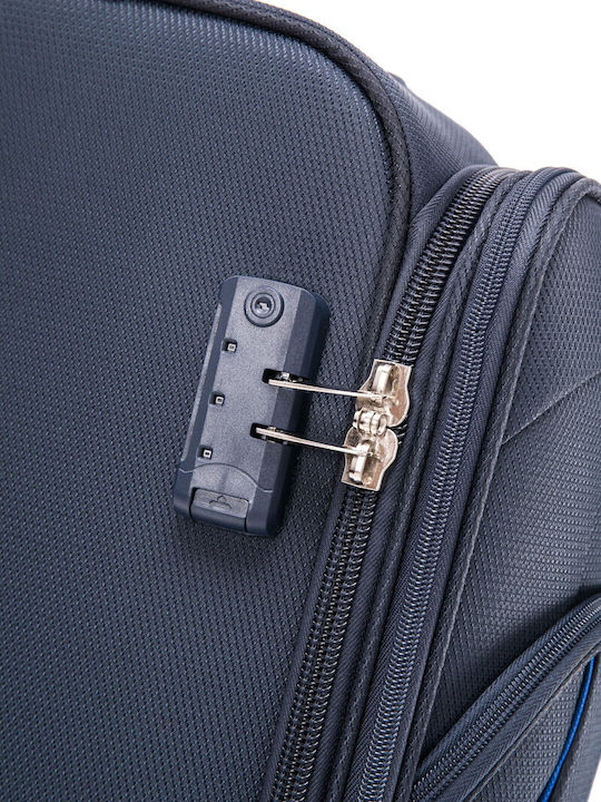 Cardinal Spectra Cabin Travel Suitcase Fabric Dark Blue with 4 Wheels Height 50cm 5000/50