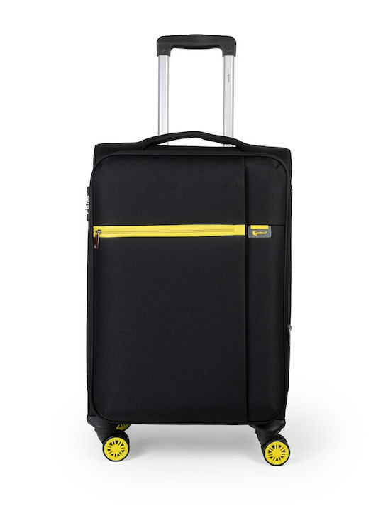 Cardinal Oblivion Cabin Travel Suitcase Fabric Black with 4 Wheels Height 50cm 5100/50