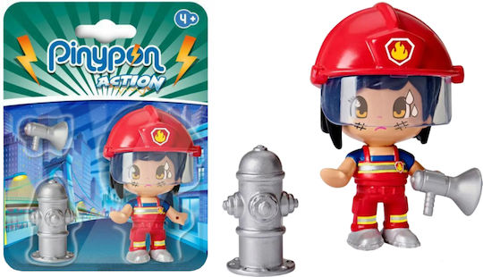 Giochi Preziosi Pinypon Firefighter for 4+ Years 7cm (Miscellaneous Designs)