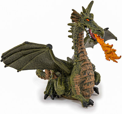 Papo Jucărie Miniatură Green Winged Dragon With Flame 9cm.