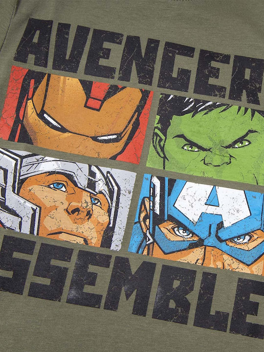 Marvel Kinder-T-Shirt Khaki