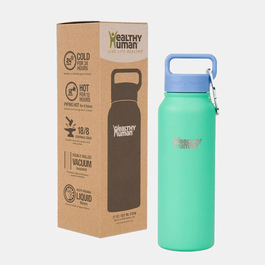Healthy Human Μπουκάλι Θερμός Ανοξείδωτο BPA Free 621ml Cool Mint