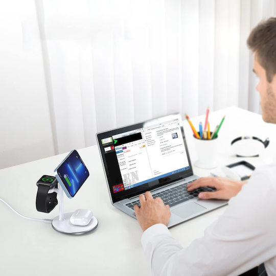 Choetech Зарядно Magsafe Бял (Inductive T585-F)