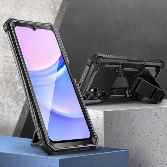 Supcase Back Cover Πλαστικό / Σιλικόνης Μαύρο (Galaxy A15)