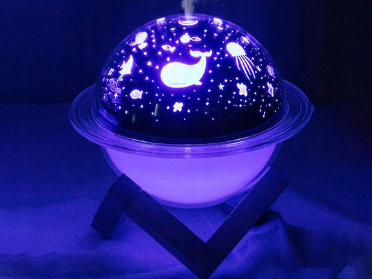 Aromatherapy Humidifier Zola Planet Model Water Projections Rgb Backlight 4 Different Mode