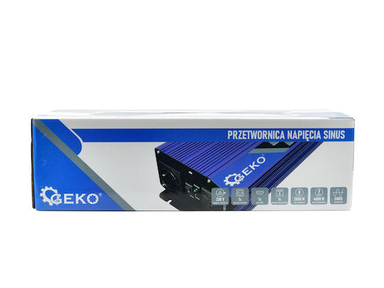Voltage Converter 12 V 230 V 2000 W 4000 W Geko G17016