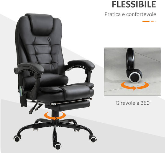 Vinsetto Exekutive Friseurwaschbecken Schwarz