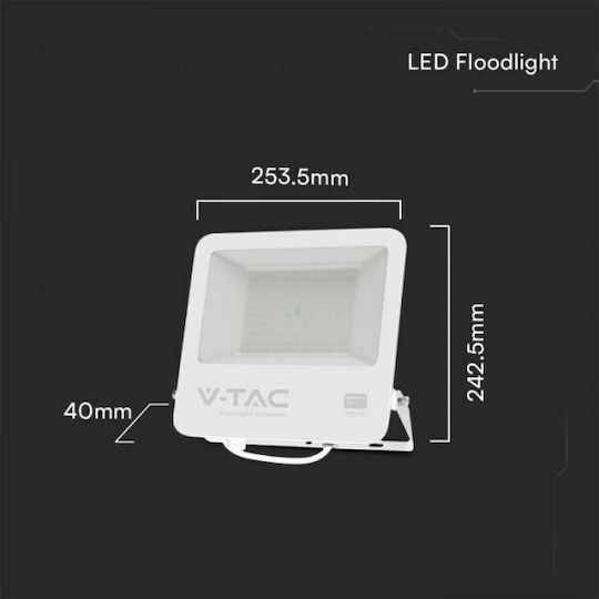 V-TAC Wasserdicht LED Flutlicht 100W Kaltweiß 6500K IP65