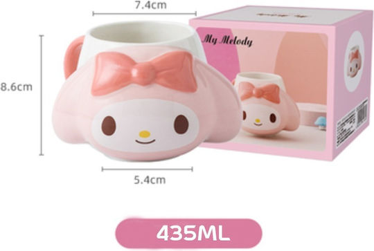 Mug Ceramic Pink 400ml 1pcs