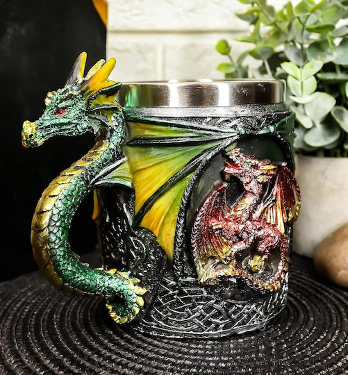 Dragon Mug Metallic Multicolored 500ml
