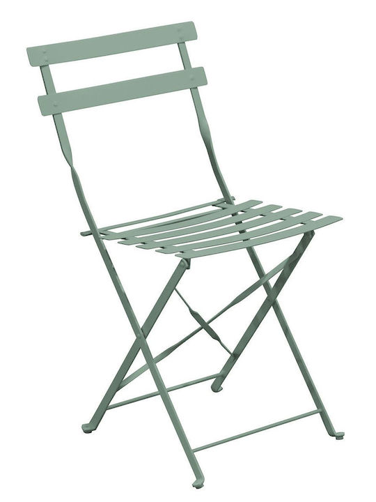 Outdoor-Stuhl Metallisch Pantone Sandy Green 5635c 2Stück 40x51x77εκ.