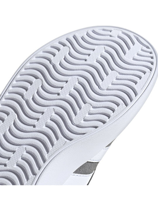 VL Court 3.0 El Kids Sneakers with Hoop & Loop Closure Gray