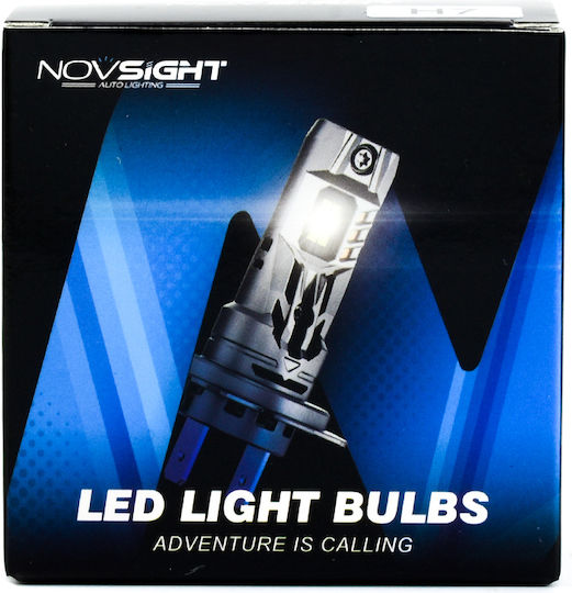 NovSight Lamps Car H4 LED 6500K Cold White 12-24V 70W 2pcs