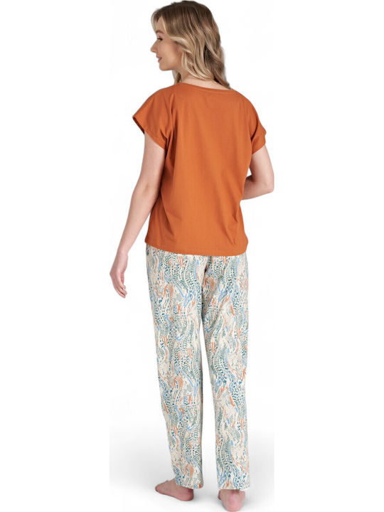 Pijadore Summer Women's Pyjama Set Orange