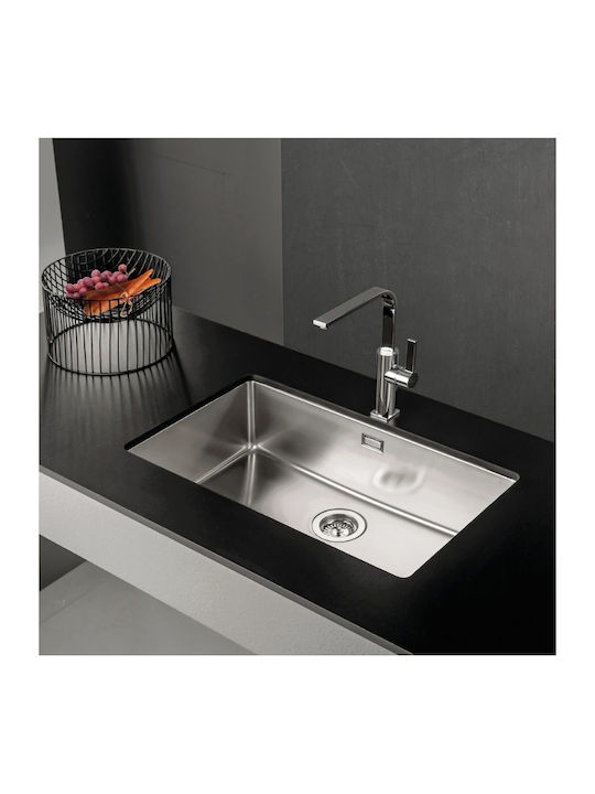 Apell Υποκαθήμενος Νεροχύτης Inox Σατινέ Μ75xΠ44cm Ασημί