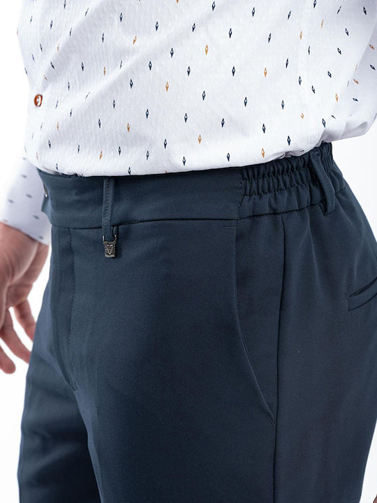 Vittorio Artist Men's Trousers in Regular Fit Blue