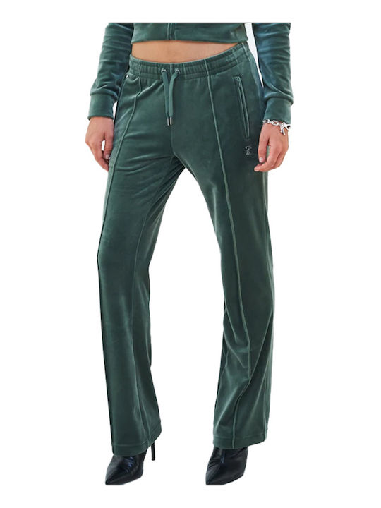 Juicy Couture Tina Damen-Sweatpants Green Samt