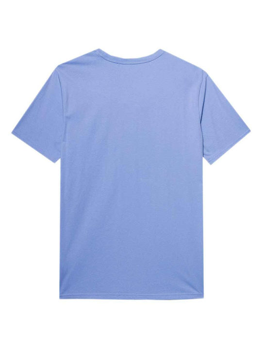 4F Men's Short Sleeve Blouse Light Blue