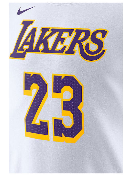 NBA Los Angeles Lakers Sportliches T-Shirt Weiß