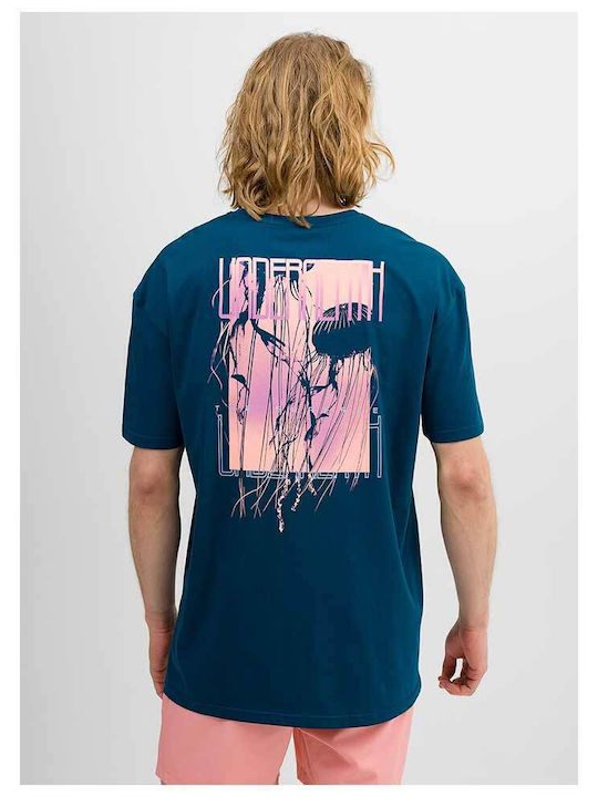 4F T-shirt Πετρόλ