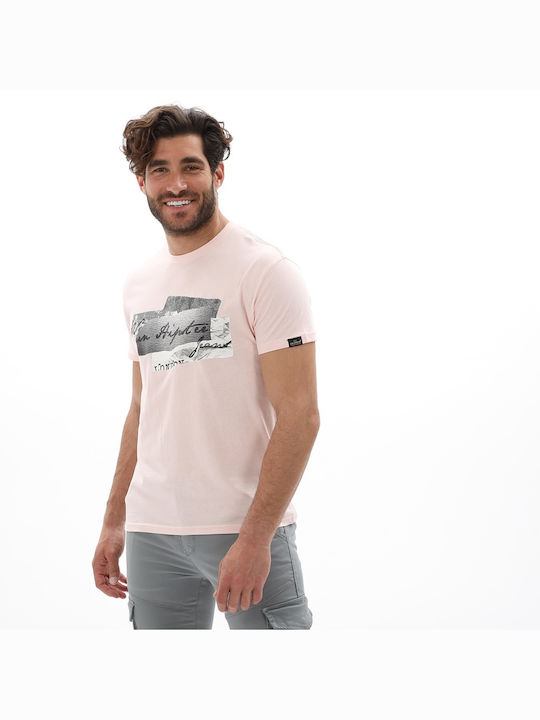 Van Hipster Herren T-Shirt Kurzarm Pink