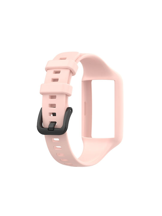 6 Pro 6 Honor Λουράκι Σιλικόνης Ροζ (Huawei Band 7)
