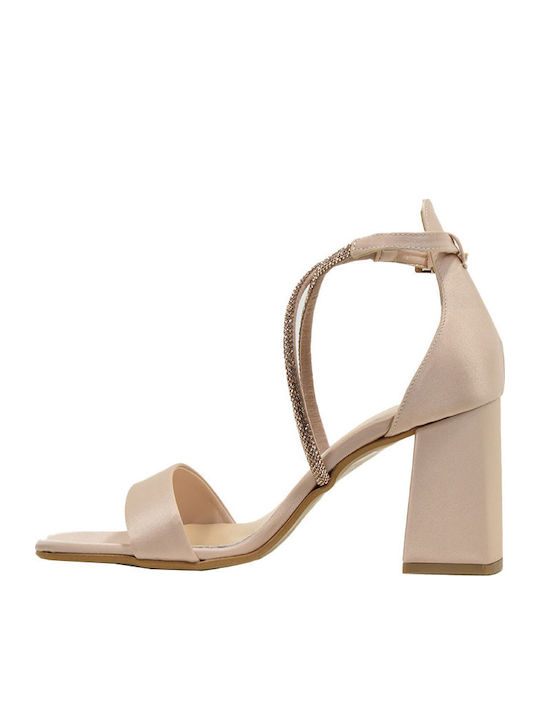 Stoff Sandalen Rosa