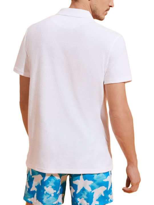 Polo Bluza Tricou Cu Mânecă Scurtă Alb