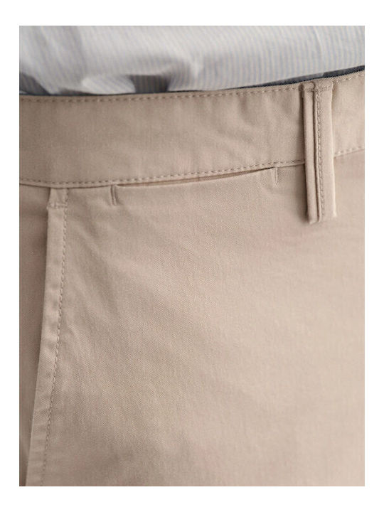 Trousers Chino Elastic in Slim Fit Cream