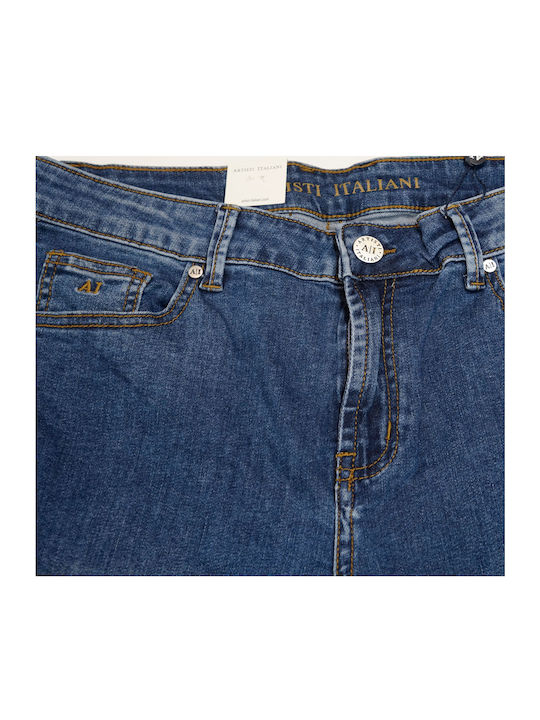 Artisti Italiani Herren Jeanshose Washed Blue