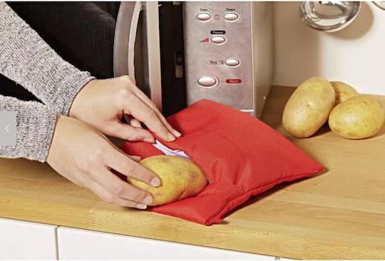 Zola Magic Bag Microwaving Potatoes Reusable Red 26x19 Cm